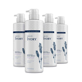 Ivory gel douche sensibilité lavande 4-pack: hydratation douce pour peaux sensibles.