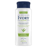 Ivory Gel Lavant Corps à l’Aloé dans une bouteille, nettoyage doux et hydratant.