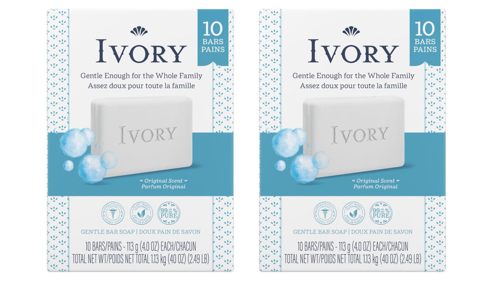 Ivory Savon Original dans son emballage, pack de 20 barres
