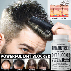Dose-saw-palmetto-250mg sur l'emballage, ingrédient clé pour la routine capillaire.