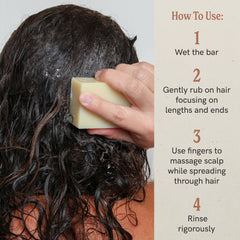 J.R.LIGGETT'S Shampoing-barre huile-d-olive, apporte vitalité et brillance.