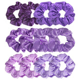 Chouchou satin Jaciya: ensemble de 12 pièces pour tous les looks.