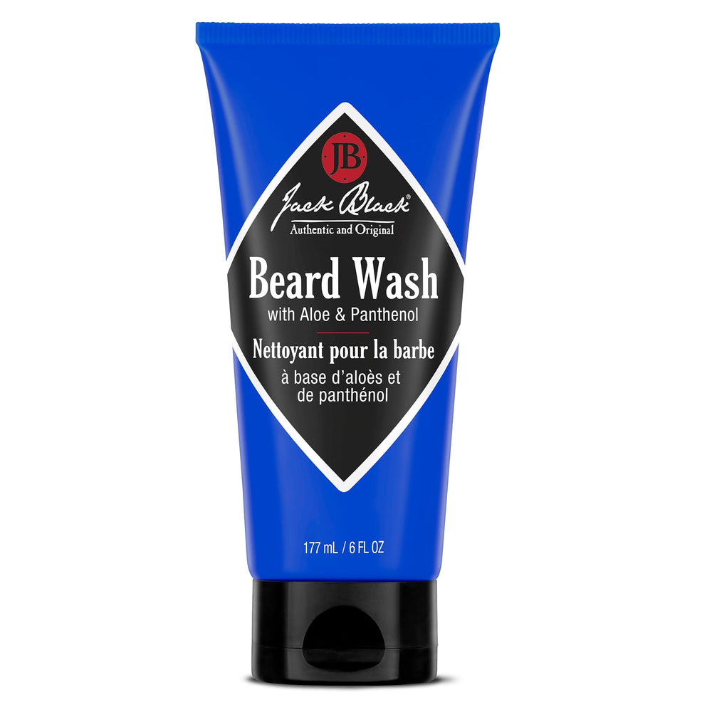 Jack Black Beard Wash – bouteille: nettoyage doux pour barbe et peau.