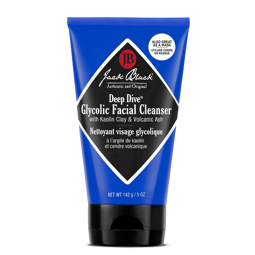 Bouteille Jack Black Deep Dive Glycolic pour un nettoyage en profondeur et peau plus nette