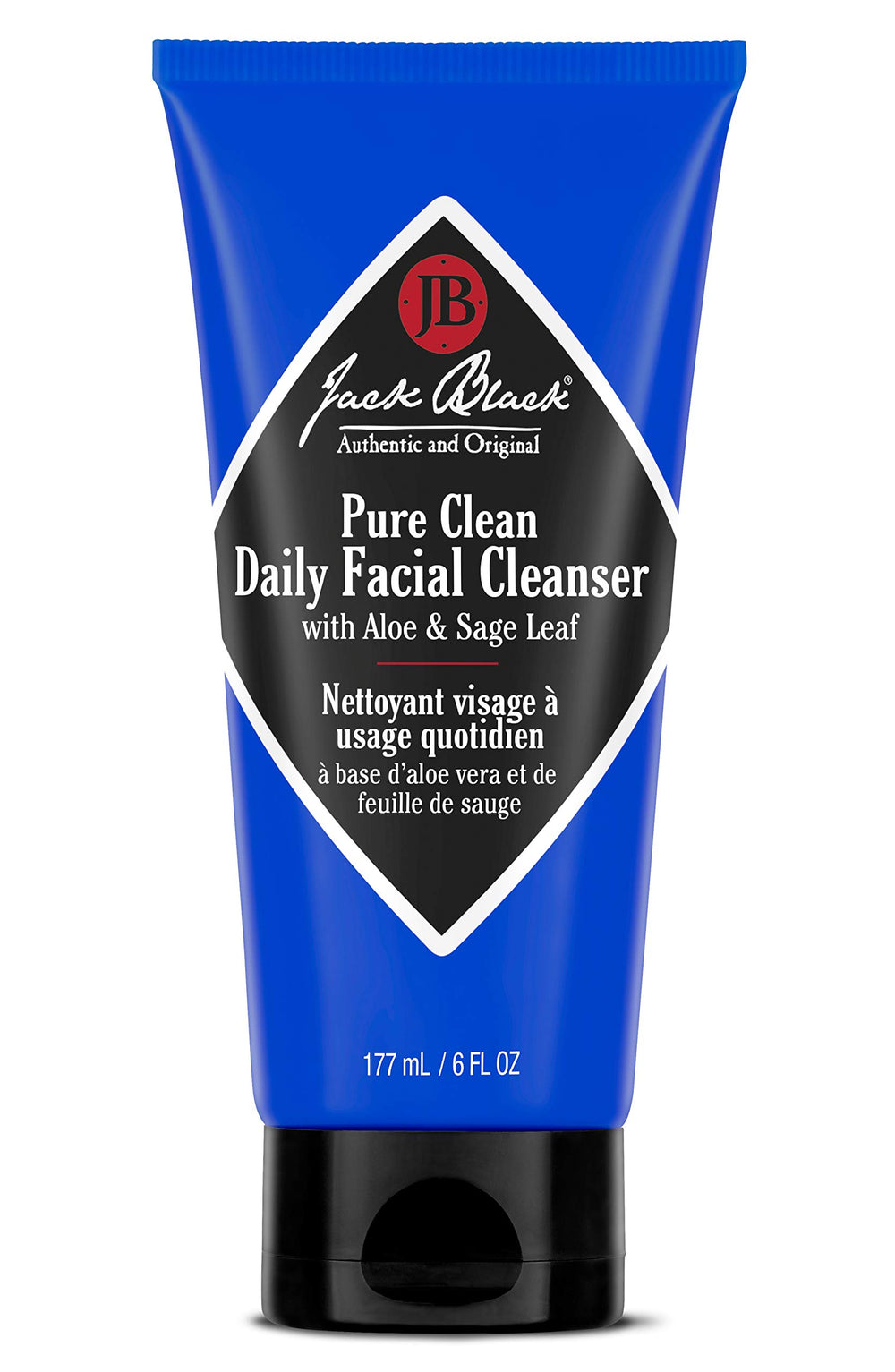 Jack Black Pure Clean: bouteille du nettoyant visage 2-en-1 pour homme, hydratant et purifiant.