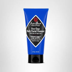 Jack Black Pure Clean: étiquette du flacon, prêt pour un teint frais après le nettoyage.