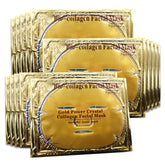 Jakuva 24k gold gel facial mask close-up for luxurious hydration.