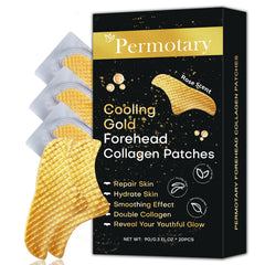 Patchs frontaux Jakuva 24K Or pour peau lissée et hydratée.