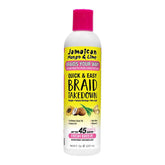 Jamaican Mango & Lime lotion démêlage rapide des tresses pour un retrait facilité.