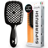 Janeke Superbrush, brosse detanglant ventilee, démêle en douceur sans tirer