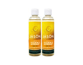 Jason Vitamin E Oil 5000 IU bottle with pour showing smooth application and hydration