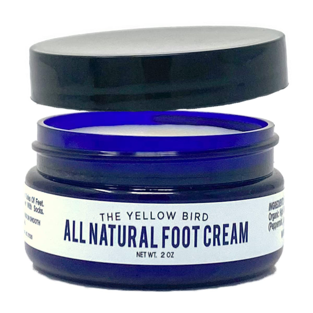 Crème Pied Jaune-Oiseau hydrate et apaise talons secs grâce à l’huile d’arbre à thé.