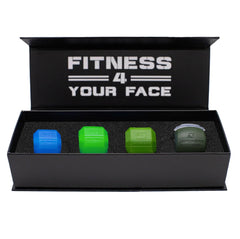 Jawzrsize bundle pop-n-go bleu, exercice du visage pour tonifier la mâchoire.