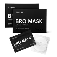Patchs yeux hydrogel JAXON LANE Bro Mask pour homme rafraîchissants et défatigants.