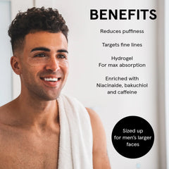 Gel frais sous les yeux BRO MASK, sensation de refroidissement immédiat.