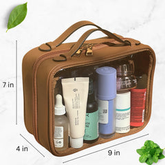 JAZD, sac transparent résistant à l'eau, idéal pour voyager et protéger vos essentiels.