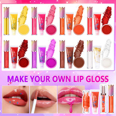 JCOOS paillettes gloss à lèvres – quatre textures scintillantes