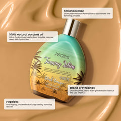 Jeallis Extreme Dark Tanning Lotion — crème bronzante pour teint doré uniforme.