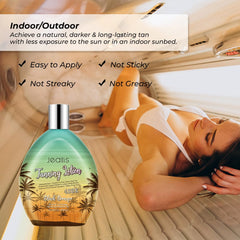 Jeallis Extreme Dark Tanning Lotion — hydratation riche pour peau douce et nourrie.