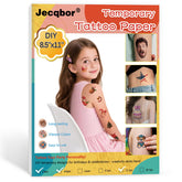 Jecqbor papier tatouage imprimable jet d'encre 8,5x11 pour créations temporaires.