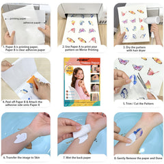 Jecqbor tatouage imprimable pour famille, activité ludique.