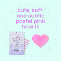 Jelli Patch cœur patch application : application facile pour une peau soignée.