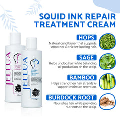 Flacon shampoing lavande Jellua Squidink avec parfum apaisant.