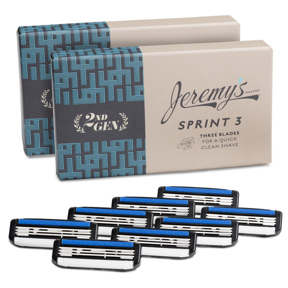 Jeremy's Sprint 3 cartouches de lames en inox pour une coupe nette et durable.