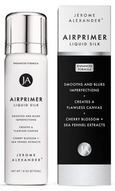 Jerome Alexander LiquidSilk Air Primer en bouteille, pulvérisation légère pour préparer la peau.
