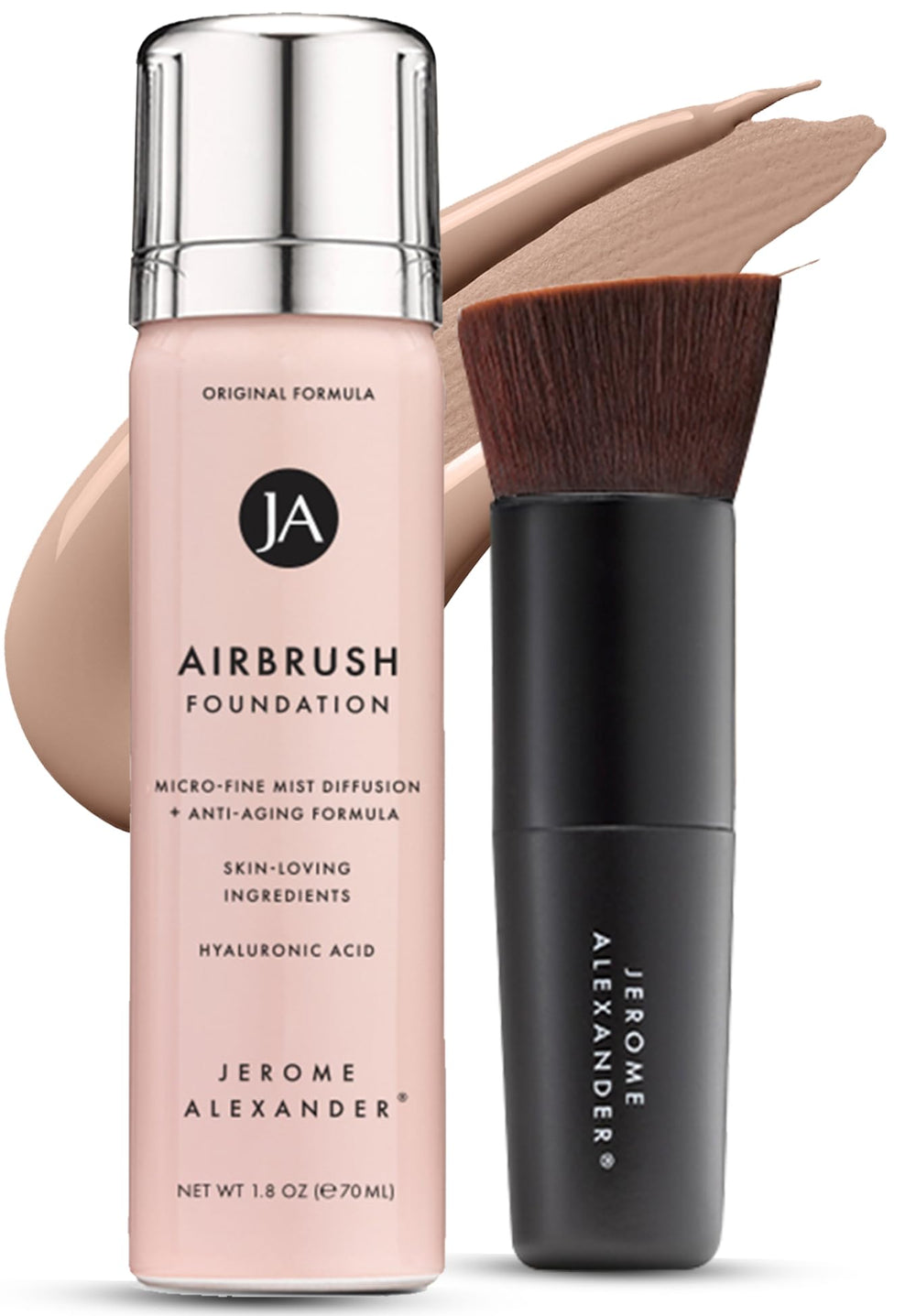 Jerome Alexander MagicMinerals AirBrush Foundation Bouteille: texture légère et couverture modulable.