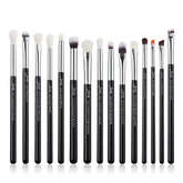 Pinceaux Jessup ensemble yeux 15pcs pour un maquillage précis et polyvalent.
