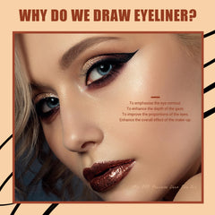 Jessup pinceau eyeliner plat pour tracer des lignes fines et régulières.