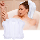 Jetec oreiller bain gonflable avec ventouses pour fixation stable en baignoire.
