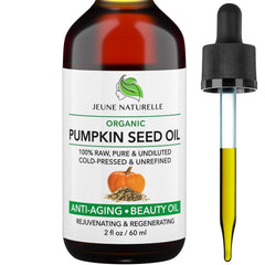Jeune Naturelle Huile Graines Citrouille en bouteille; hydratation durable pour la peau.