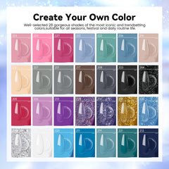 JEWHITENY gel bottles close-up highlighting vibrant shades for durable wear