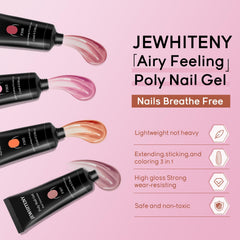 JEWHITENY gel poly 15ml, teintes variées pour personnaliser vos ongles.