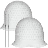Jexine cap-teinture-a-trous, capuchon silicone pratique pour coloration à domicile sans perçage