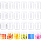 Jgalnim ensemble de 24 contenants 4 oz transparents pour voyage et rangement.