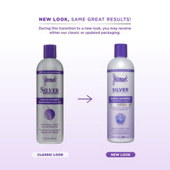 Jhirmack Shampoing violet argent, lavage purifiant sans lourdeur sur cheveux sensibles.
