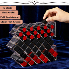 Étagère poisson Jiabuun pour vanity, rangement transparent et accessible.