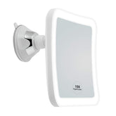 JiBen miroir carré LED 10x pour détails précis du visage