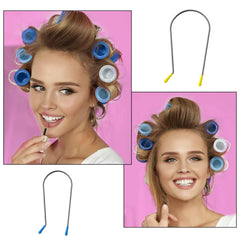 Pinces en forme J pour fixer les cheveux sur rouleau 2 pouces