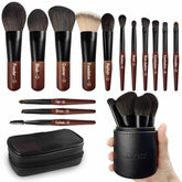 Ensemble pinceaux Jilier voyage pour maquillage complet en déplacement