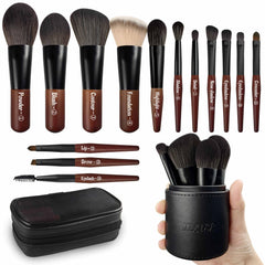 Ensemble pinceaux Jilier voyage pour maquillage complet en déplacement