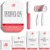JILL Dermaplane Starter Kit in Rose packaging, compact set for at-home smooth skin.