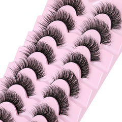Boîte JIMIRE cils pack 8 paires prête pour maquillage varié.