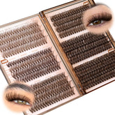 Cils en clusters bruns JIMIRE, look polyvalent et naturel