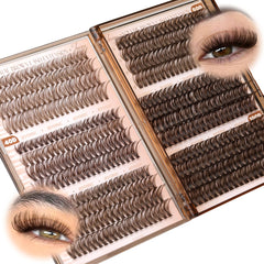 Cils en clusters bruns JIMIRE, look polyvalent et naturel