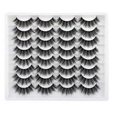 Cils JIMIRE faux mink 3D volume duveteux pour un regard naturel