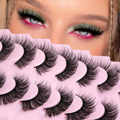 Cils JIMIRE faux mink longs et aérés pour un regard ouvert.
